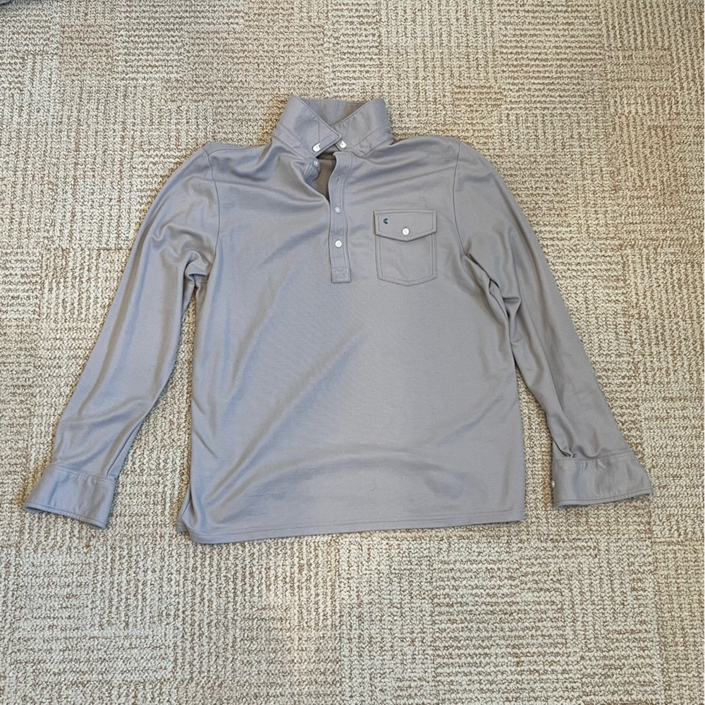 Criquet Player’s Shirt Long Sleeve Grey Polo